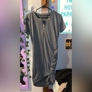 Gray long dress